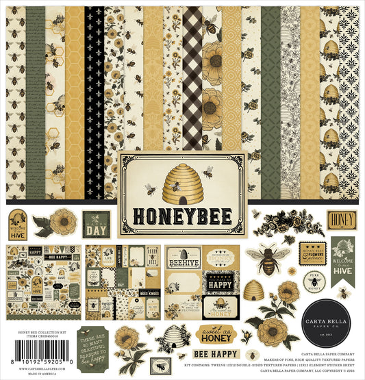 Carta Bella Collection Kit 12"X12"-Honey Bee
