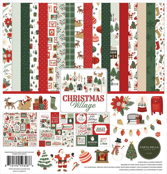 Carta Bella Collection Kit 12"X12"-Christmas Village