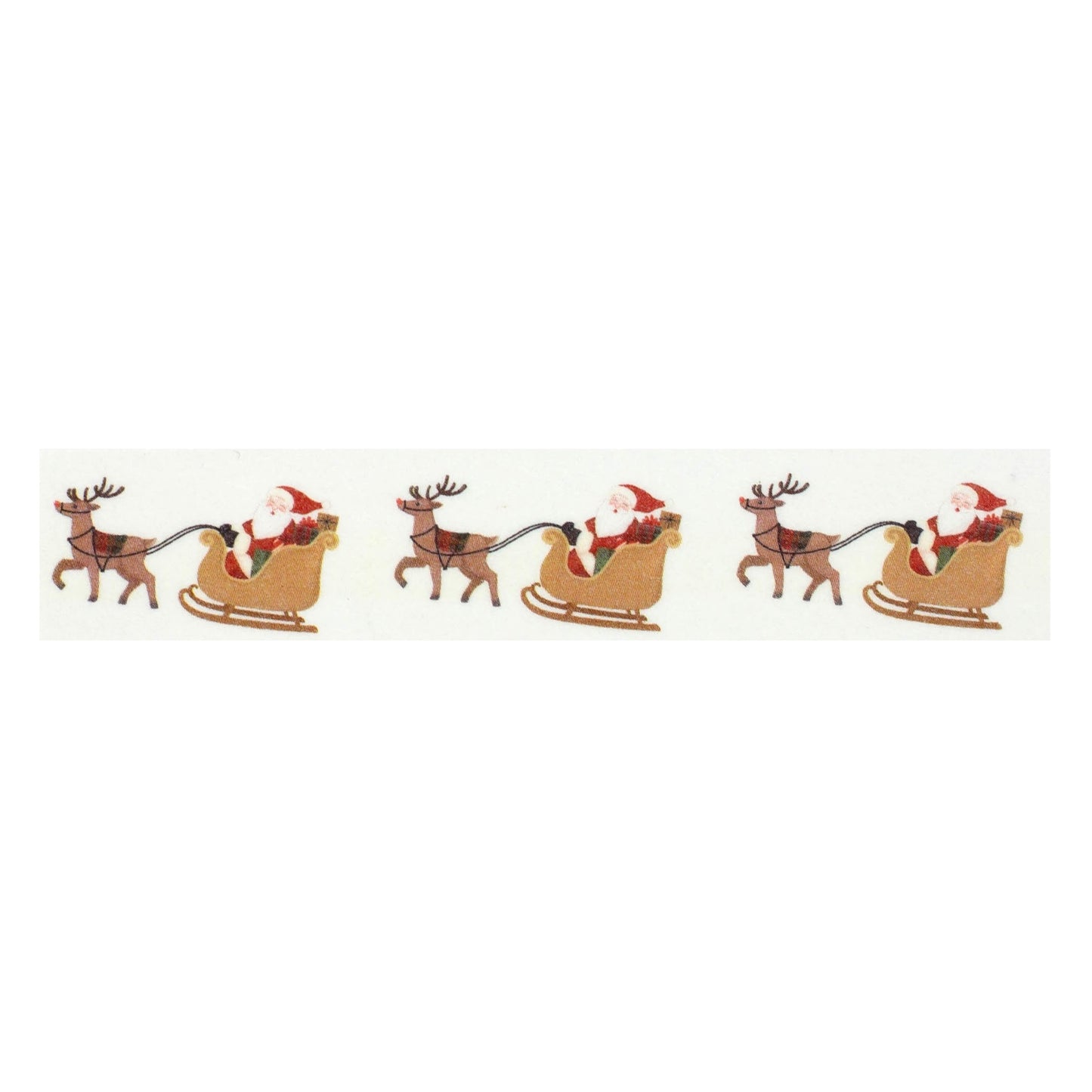 Christmas Village Washi Tape-Santa's Sleigh And Reindeer