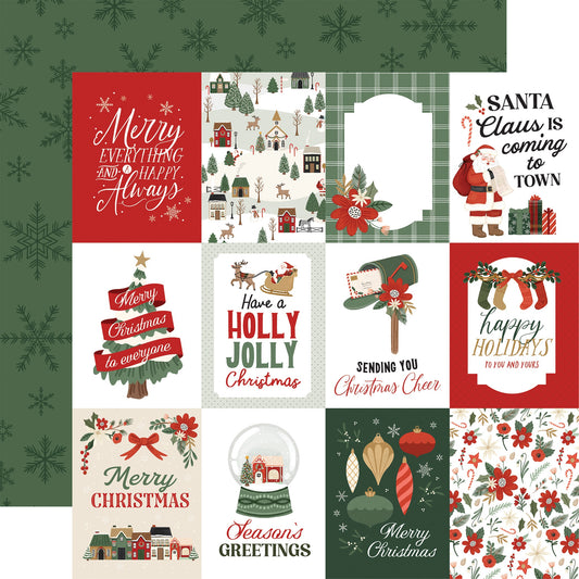 Christmas Village Double-Sided Cardstock 12"X12"-