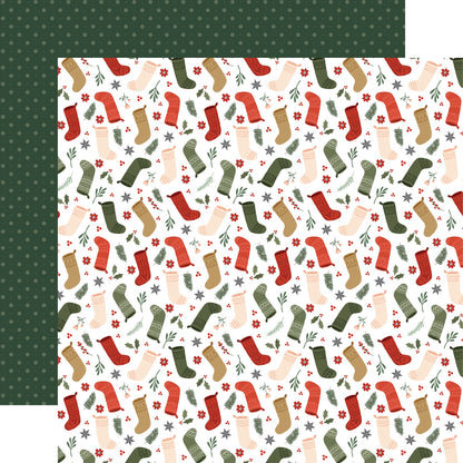 Christmas Village Double-Sided Cardstock 12"X12"-