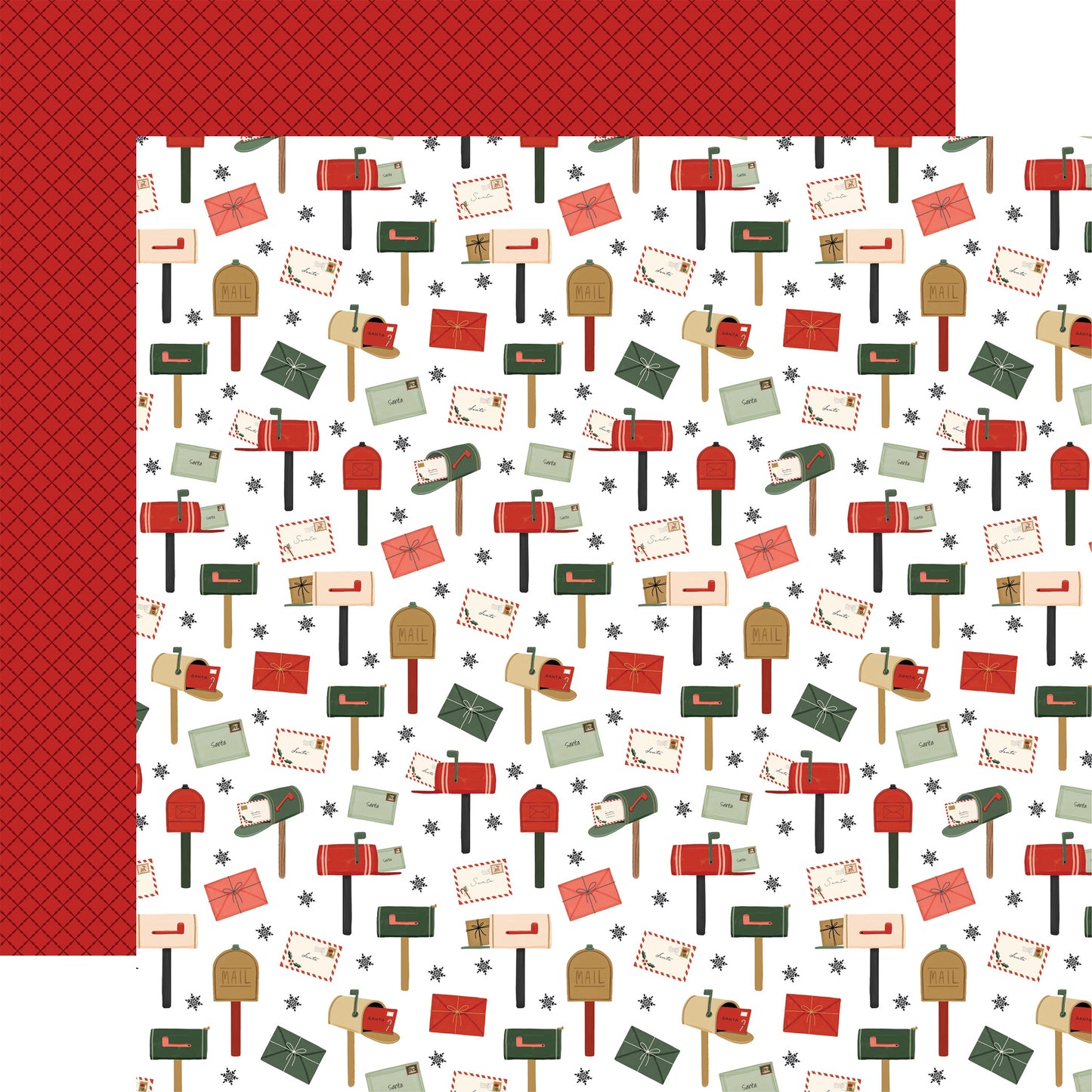 Christmas Village Double-Sided Cardstock 12"X12"-