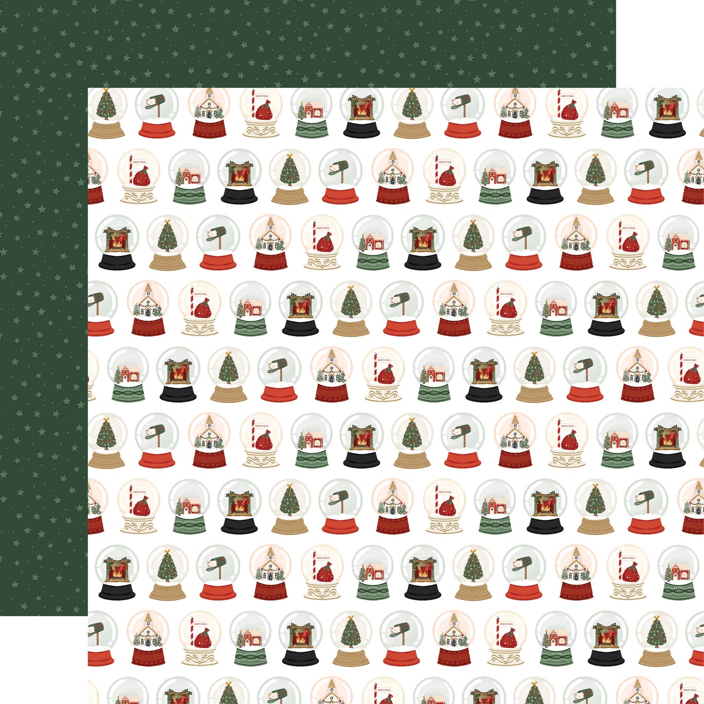 Christmas Village Double-Sided Cardstock 12"X12"-