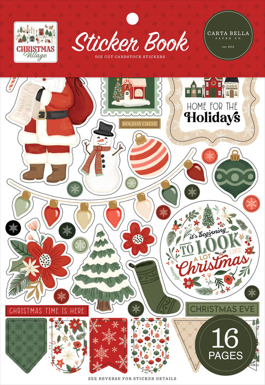 Carta Bella Sticker Book-Christmas Village