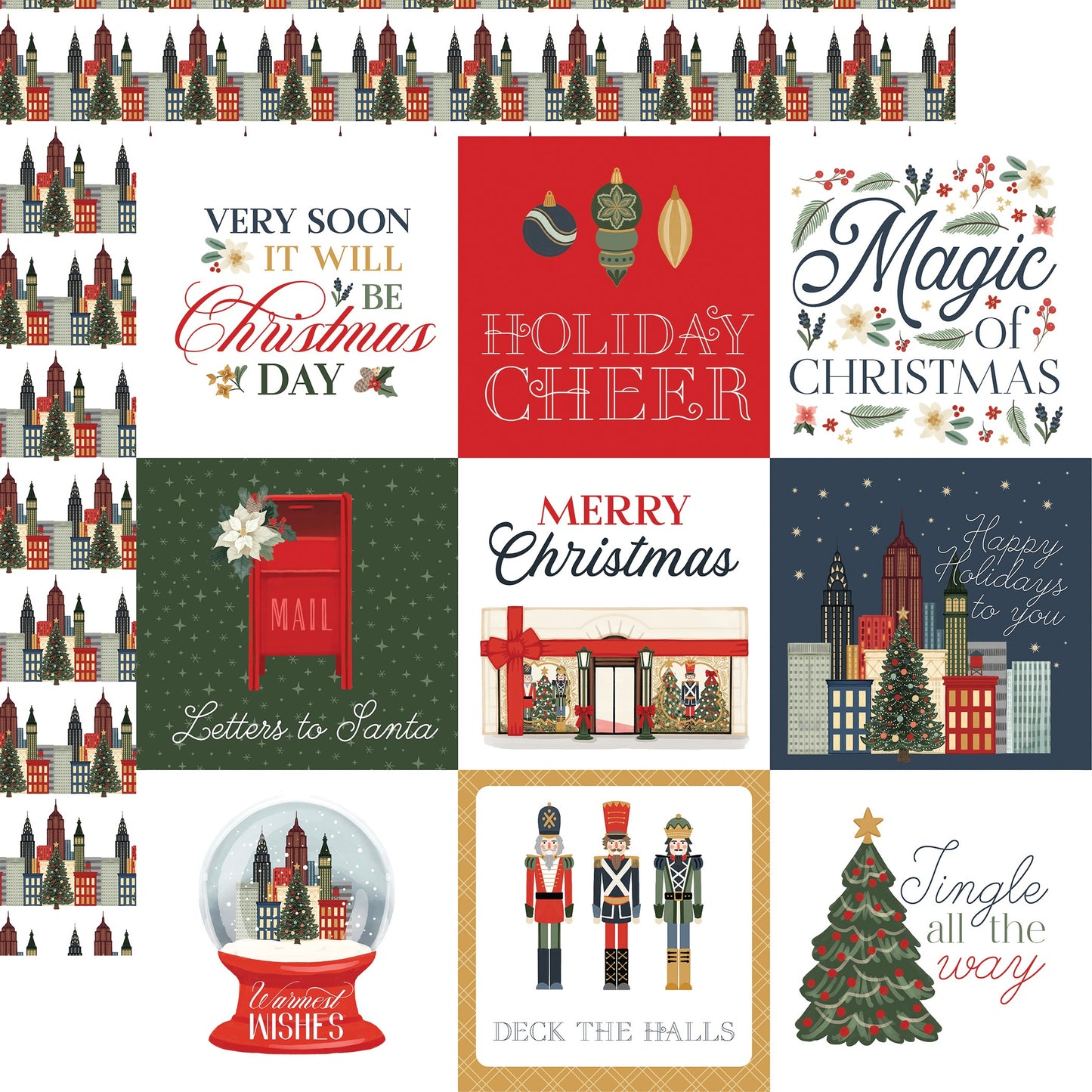 Christmas In The City Double-Sided Cardstock 12"X12"