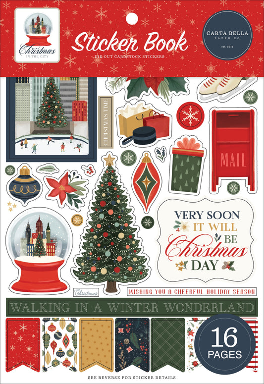 Carta Bella Sticker Book-Christmas In The City