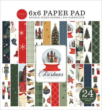Carta Bella Double-Sided Paper Pad 6"X6"-Christmas In The City