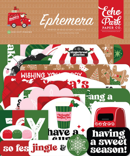 Echo Park Ephemera-Icons, Santa's Christmas Delivery