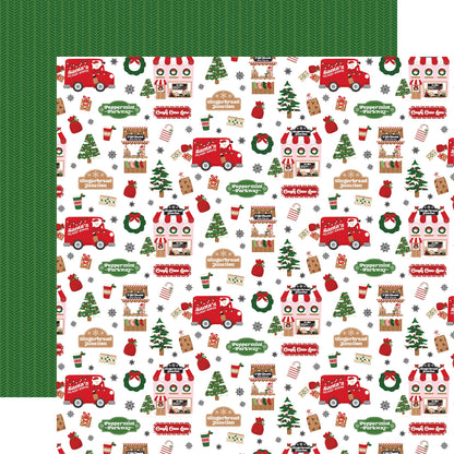 Santa's Christmas Delivery Double-Sided Cardstock 12"X12"-Select Style