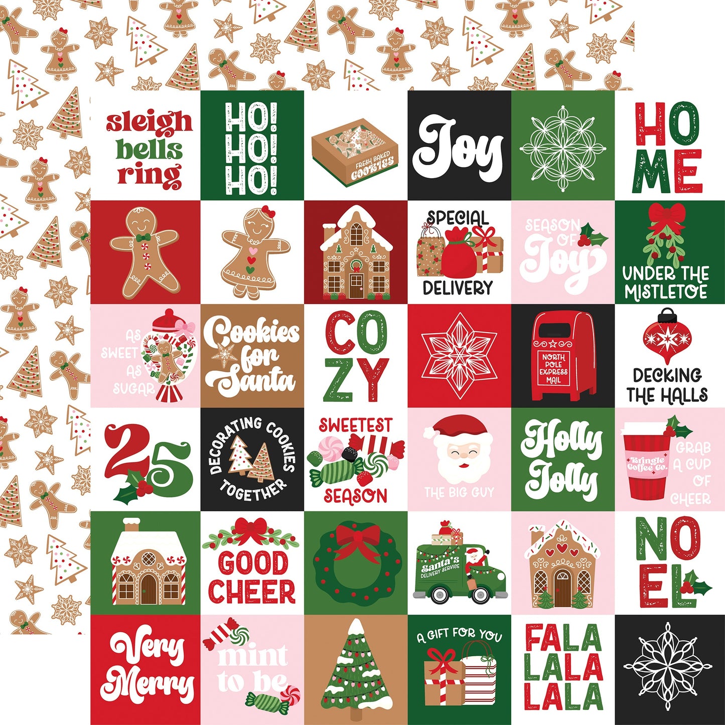 Santa's Christmas Delivery Double-Sided Cardstock 12"X12"-Select Style