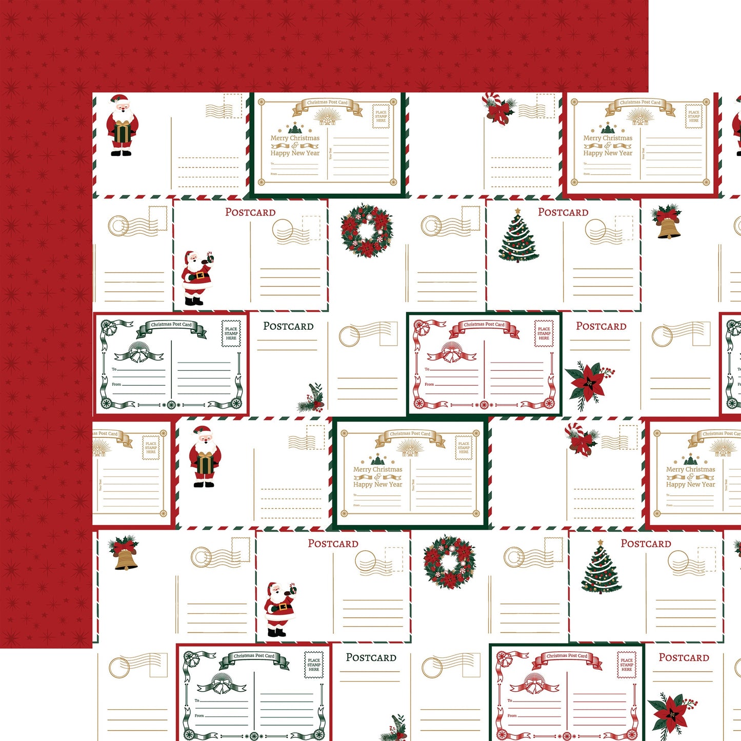 Santa Claus Double-Sided Cardstock 12"X12"
