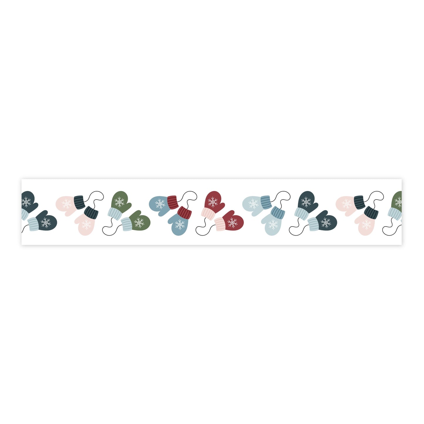 Winter Fun Washi  Tape-Snow Day Mittens
