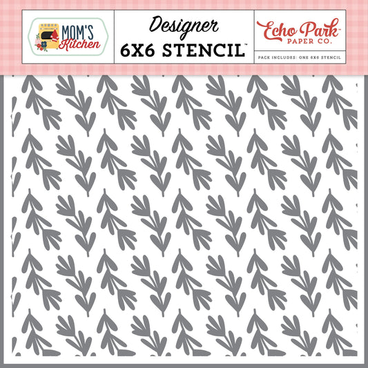 Mom's Kitchen Stencil 6"X6"-Savory Sprigs