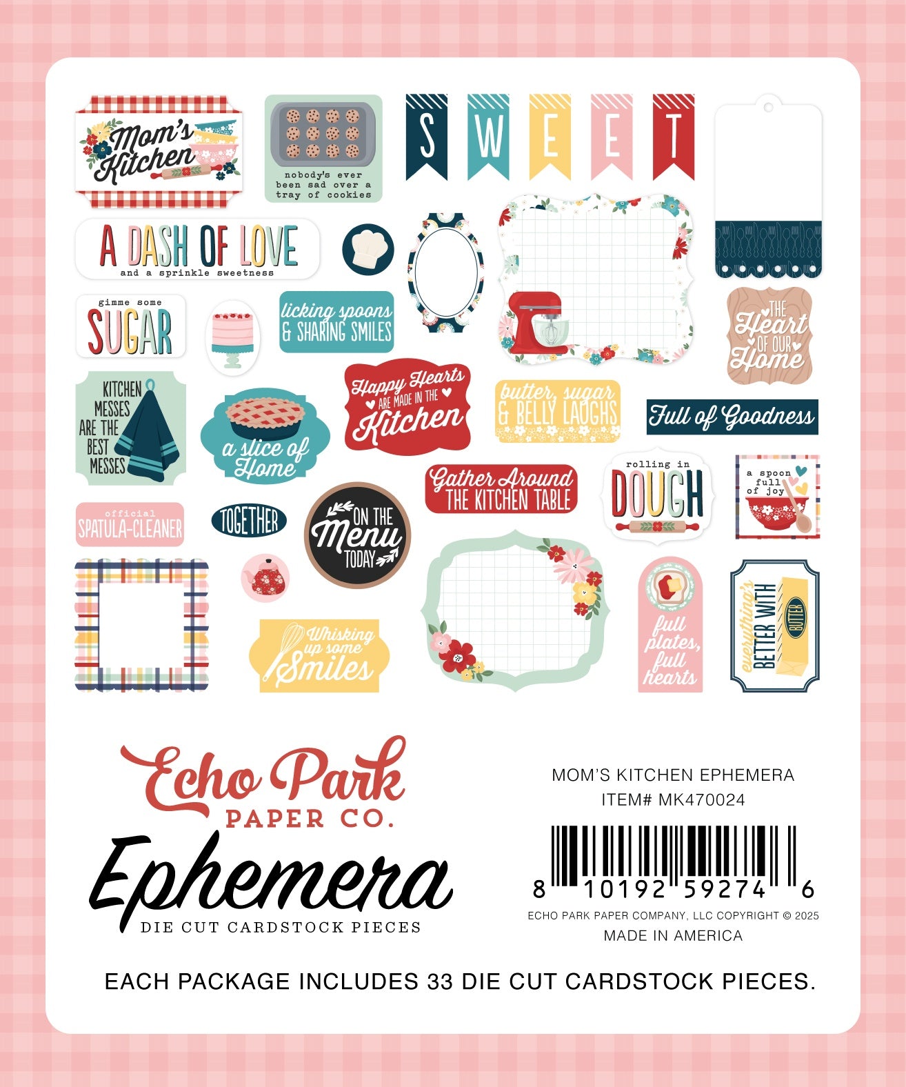 Echo Park Ephemera-Icons, Mom's Kitchen