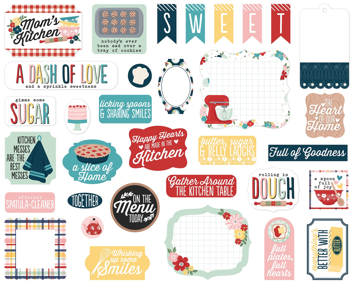 Echo Park Ephemera-Icons, Mom's Kitchen