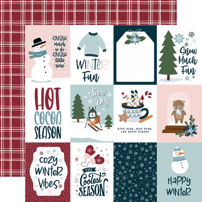 Winter Fun Double-Sided Cardstock 12"X12"- Select Style