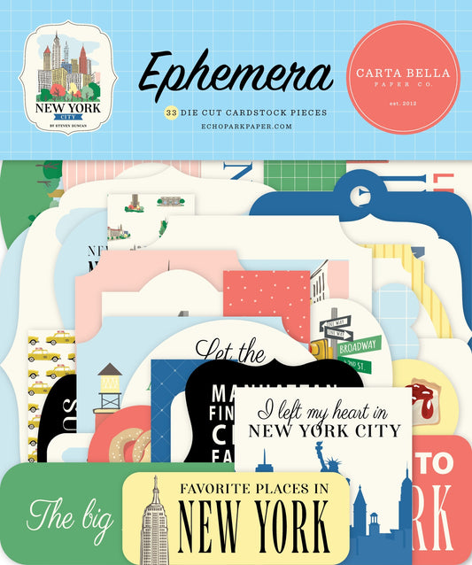 Carta Bella Cardstock Ephemera-Icons, New York City