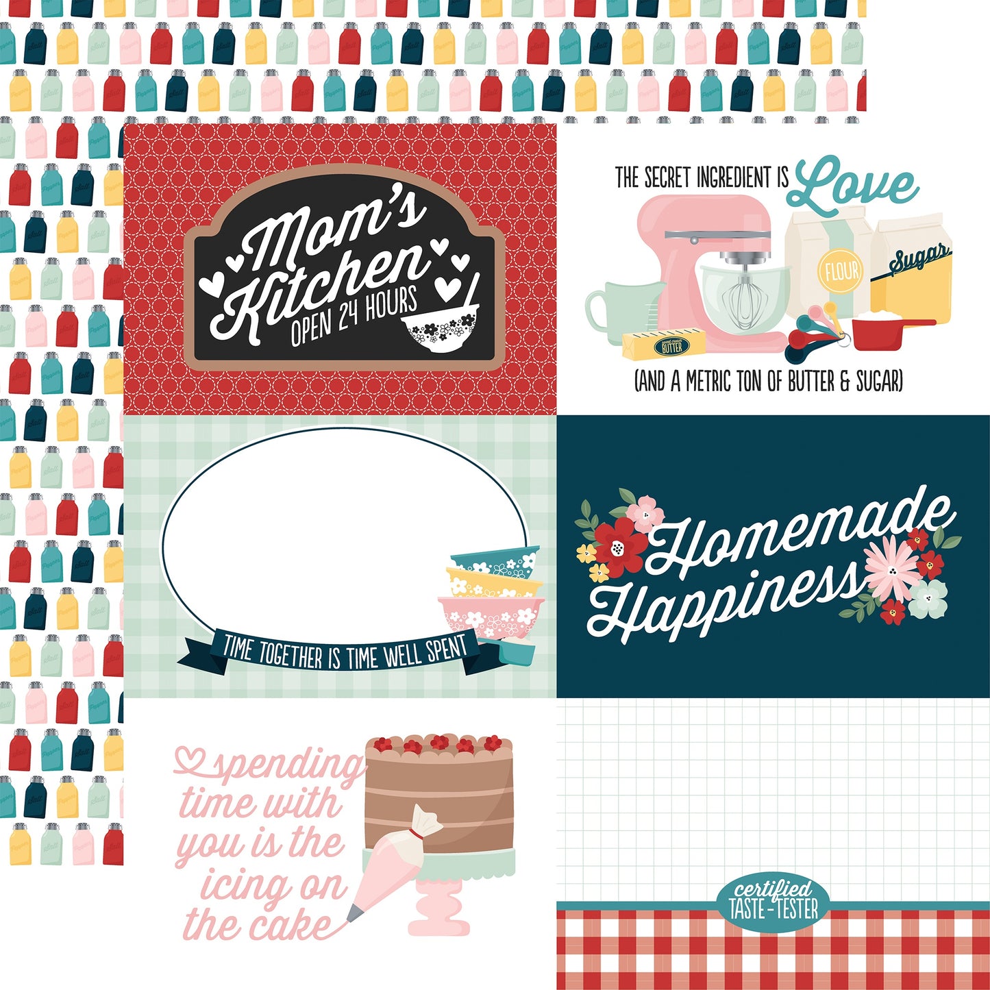 Mom's Kitchen Double-Sided Cardstock 12"X12"- Select Style