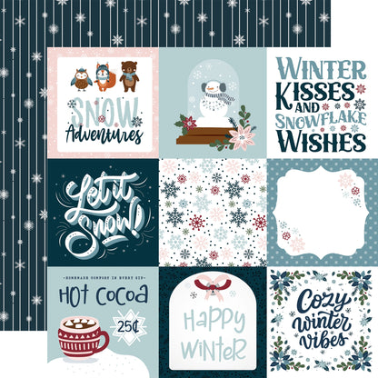 Winter Fun Double-Sided Cardstock 12"X12"- Select Style
