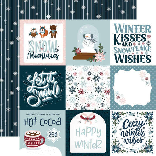 Winter Fun Double-Sided Cardstock 12"X12"- Select Style