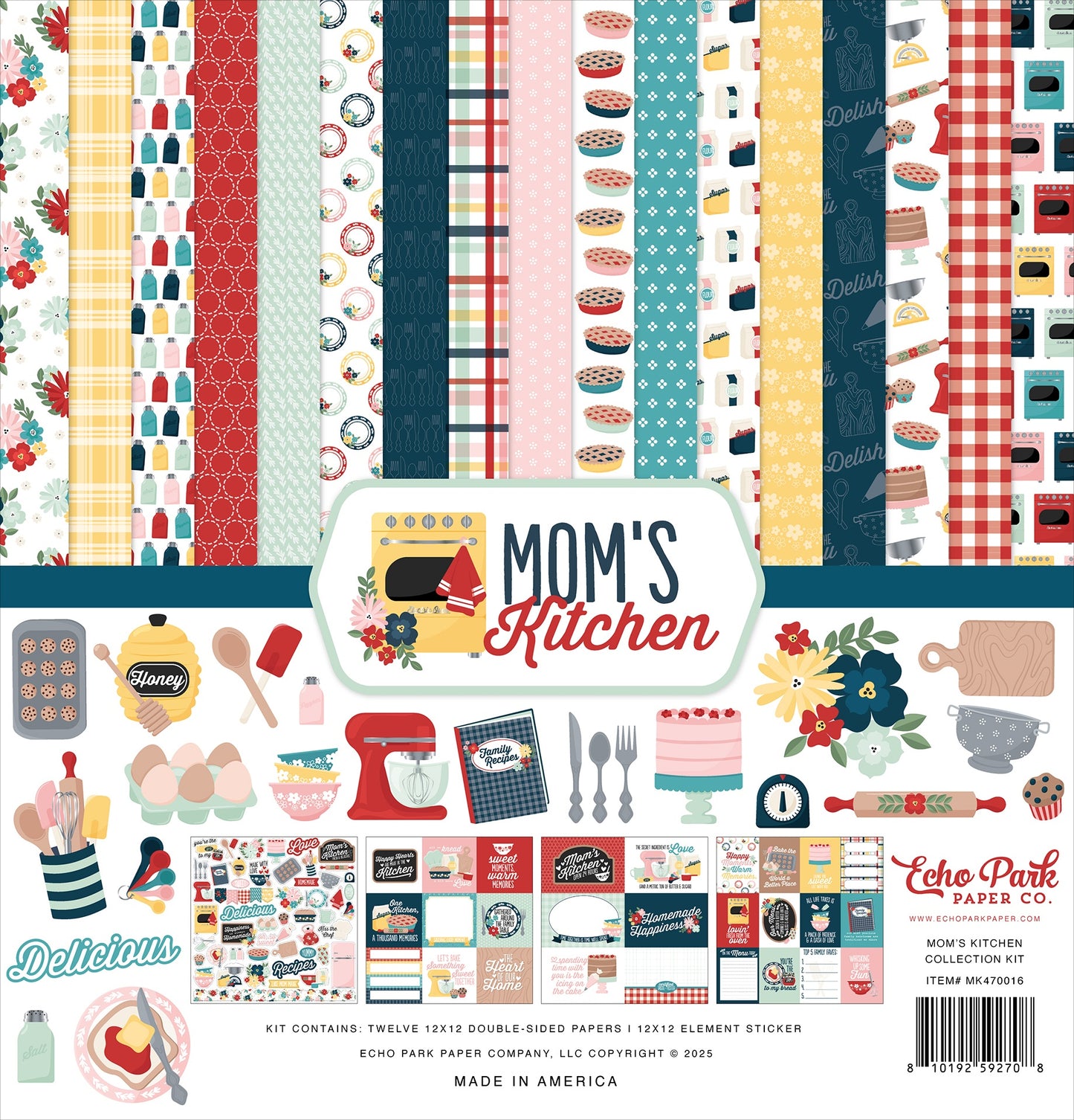 Echo Park Collection Kit 12"X12"-Mom's Kitchen