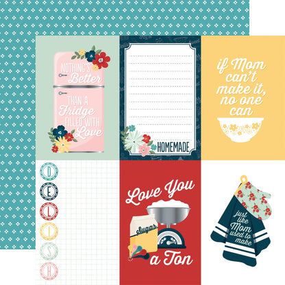 Mom's Kitchen Double-Sided Cardstock 12"X12"- Select Style