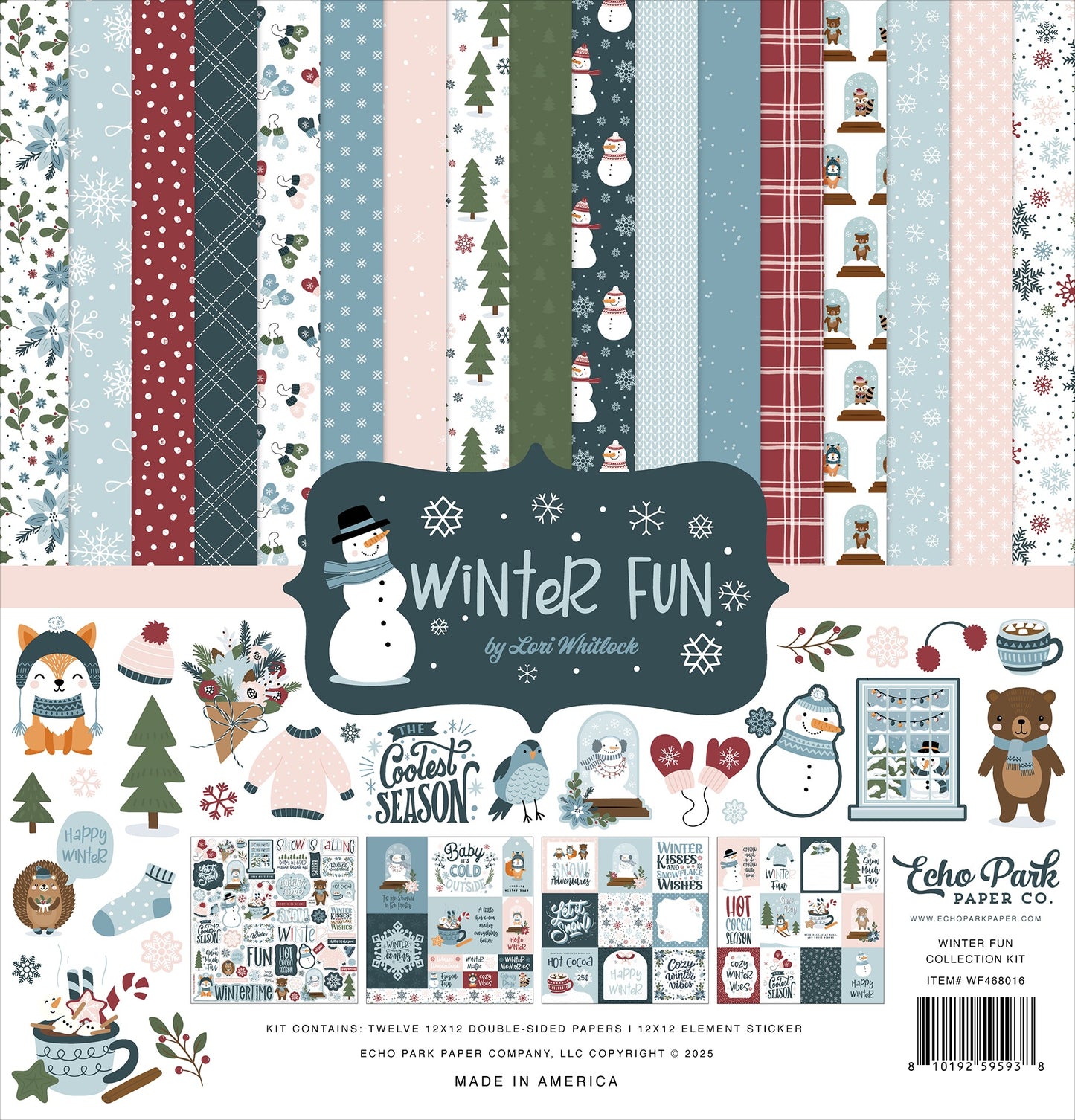 Echo Park Collection Kit 12"X12"-Winter Fun