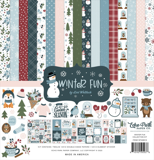 Echo Park Collection Kit 12"X12"-Winter Fun