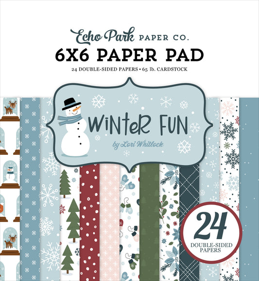 Echo Park Double-Sided Paper Pad 6"X6"-Winter Fun