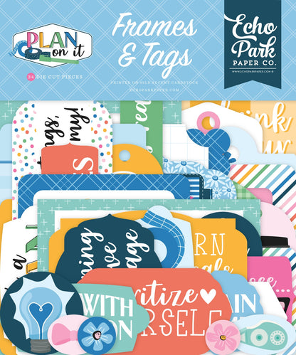 Echo Park Ephemera-Frames & Tags, Plan On It