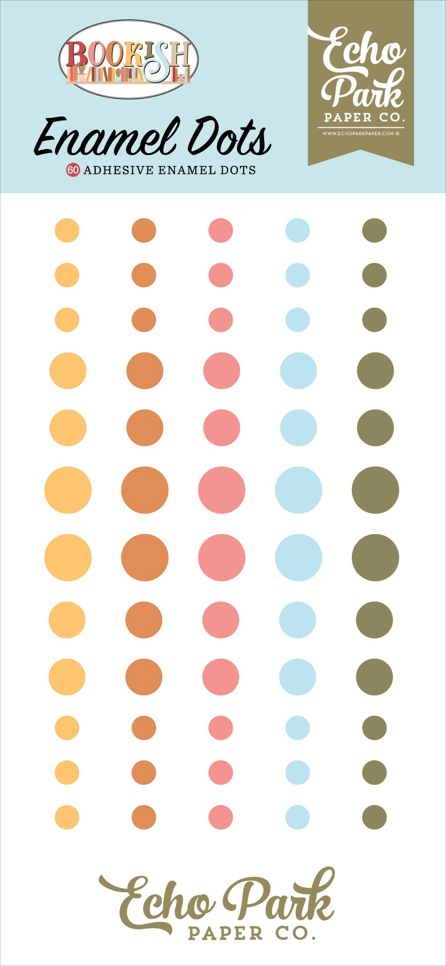 Echo Park Adhesive Enamel Dots-Bookish