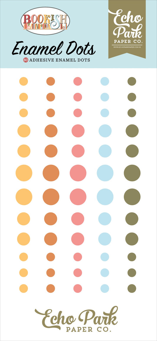 Echo Park Adhesive Enamel Dots-Bookish