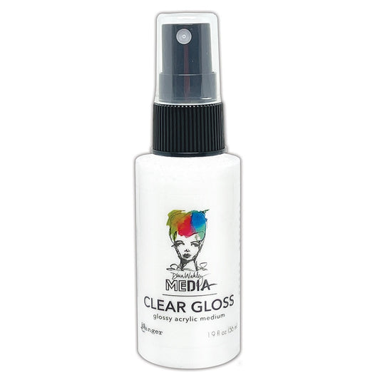 Dina Wakley Media Gloss Sprays 2oz-White
