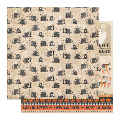 Halloween Junque Double-Sided Cardstock 12"X12"-Select Style