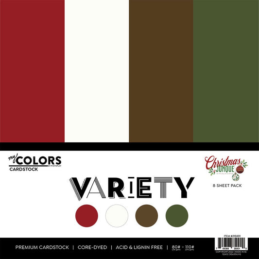 PhotoPlay Cardstock Variety Pack 8/Pkg-Christmas Junque