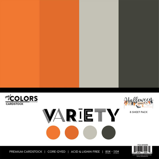 PhotoPlay Cardstock Variety Pack 8/Pkg-Halloween Junque