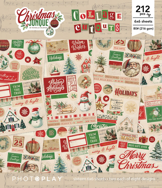 PhotoPlay Collage Cutouts-Christmas Junque