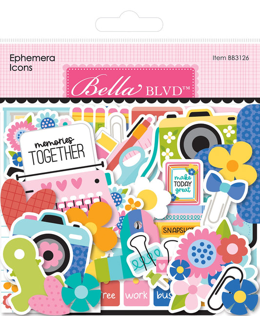 Bella Blvd Cardstock Ephemera-Icons, Documented