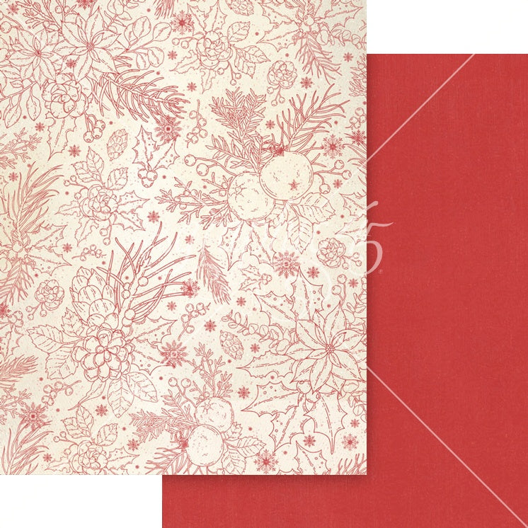 Graphic 45 Patterns & Solids Collection Pack 8.5"X11"-Deck The Halls