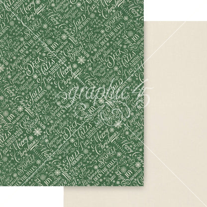 Graphic 45 Patterns & Solids Collection Pack 8.5"X11"-Deck The Halls