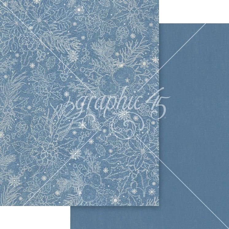 Graphic 45 Patterns & Solids Collection Pack 8.5"X11"-Deck The Halls