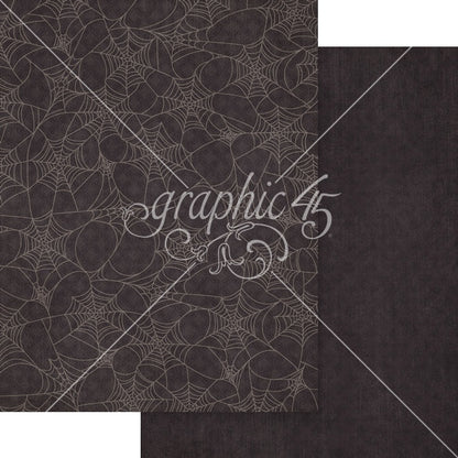 Graphic 45 Patterns & Solids Collection Pack 8.5"X11"-Ghostly Greetings
