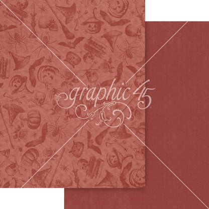 Graphic 45 Patterns & Solids Collection Pack 8.5"X11"-Ghostly Greetings