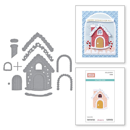 Spellbinders Etched Dies From Candy Christmas By Stamperia-Gingerbread House
