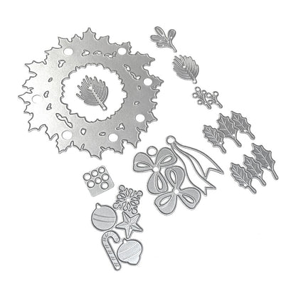 Elizabeth Craft Metal Die-Holiday Wreath
