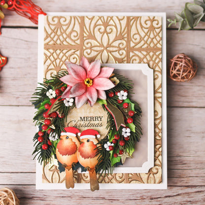 Elizabeth Craft Metal Die-Holiday Wreath