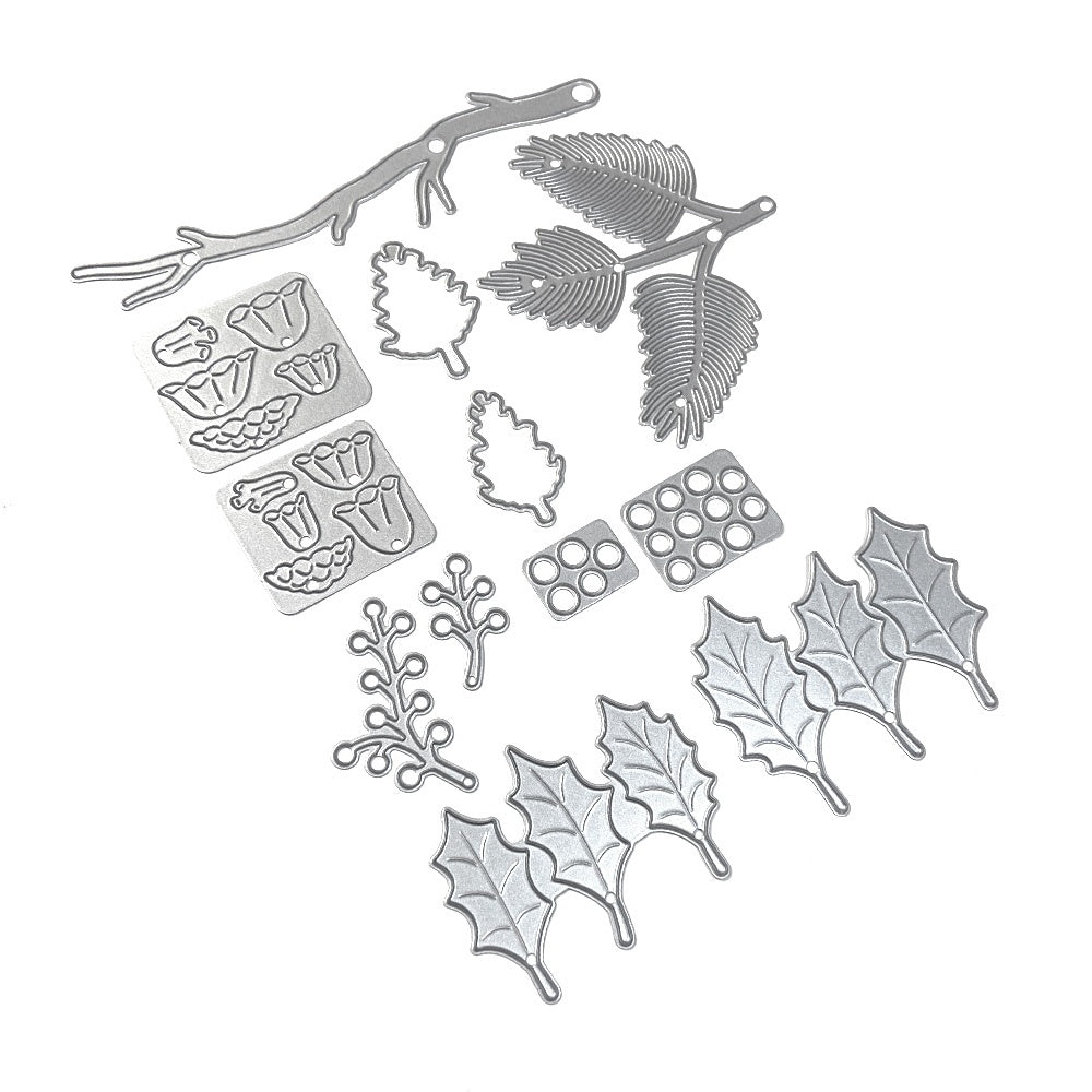 Elizabeth Craft Metal Die-Winter Greenery