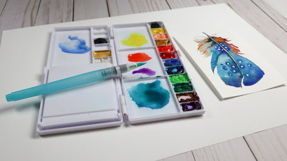 Yasutomo Folding Watercolor Palette-8 1/4" X 3 3/4"