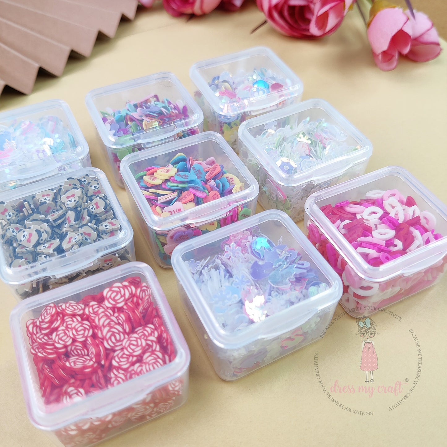 Dress My Craft Love Mix Sequins & Slices-Combo Pack