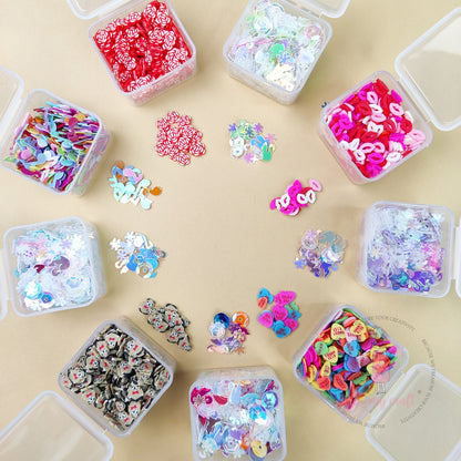 Dress My Craft Love Mix Sequins & Slices-Combo Pack